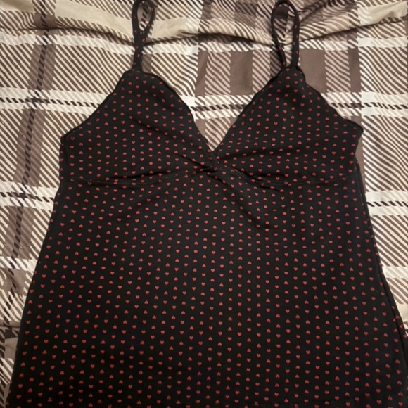 Brandy Melville red black heart singlet - Picture 1 of 1